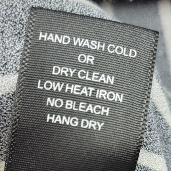 Potter’s Pot Black White Striped Wide Leg Jumpsuit Large | Cutout Tie Back - Picture 8 of 10